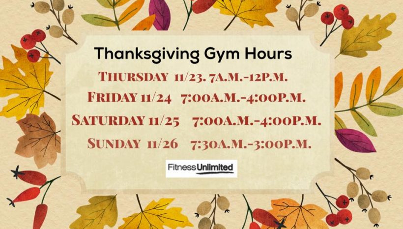 Thanksgiving Weekend Hours